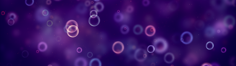 Bubbles, Bokeh, Purple background, Blurred, Pattern