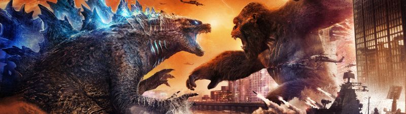 Godzilla vs Kong, Boss Fight, 2021 Movies, 5K
