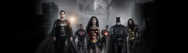 Zack Snyder's Justice League, 2021 Movies, Superman, Batman, Wonder Woman, Aquaman, The Flash, Cyborg, DC Comics, DC Superheroes