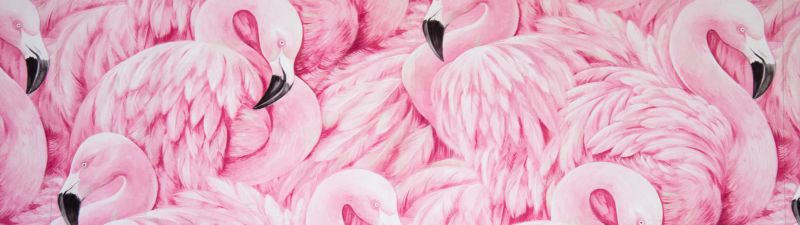 Pink Flamingos, Painting, Feathers, Beautiful, Aesthetic, 5K