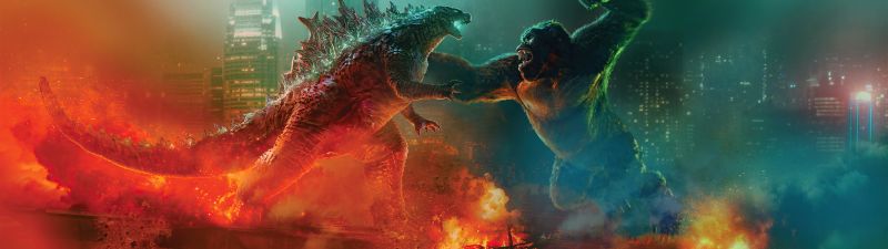 Godzilla vs Kong, 5K, 2021 Movies