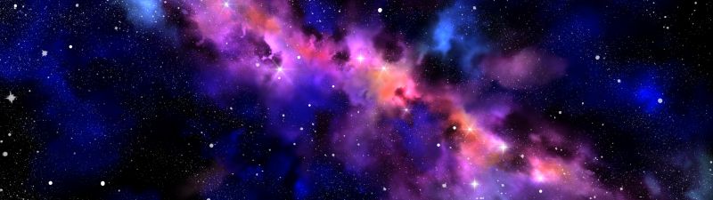 Galaxy, Milky Way, Stars, Deep space, Colorful, Astronomy, Nebula