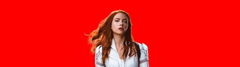 Black Widow, Red background, Scarlett Johansson, DC Comics, 2020 Movies, 5K, 8K