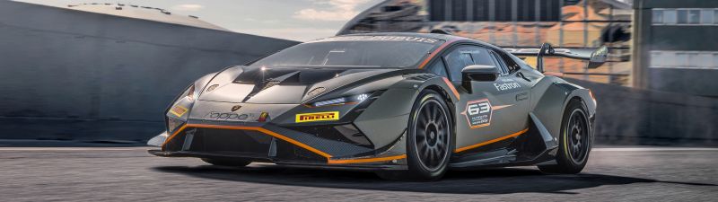 Lamborghini Huracán Super Trofeo EVO2, 2022, Race cars, 5K