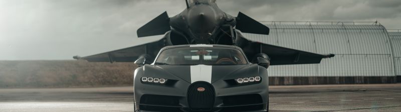 Bugatti Chiron Sport Les Légendes du Ciel, Dassault Rafale, Hyper Sports Cars, 2021, 5K, 8K