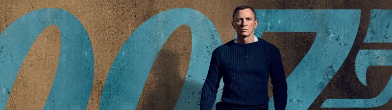 No Time to Die, Daniel Craig, James Bond, 2020 Movies, 5K, 8K