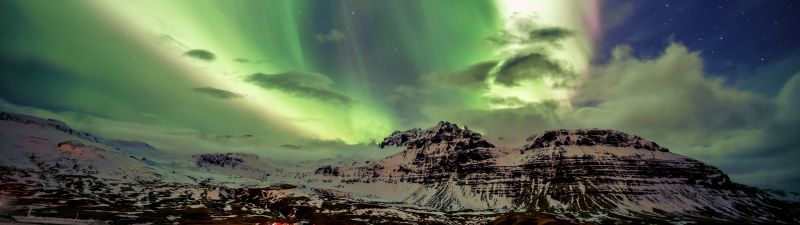 Northern Lights, Aurora Borealis, Iceland