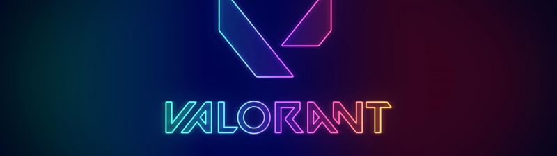Valorant, PC Games, Gradient background, Neon typography