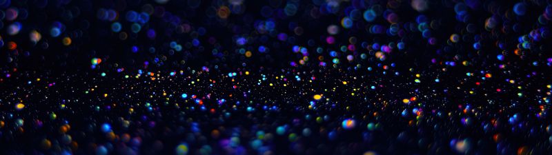 Soap Bubbles, Bokeh, Macro, Dark background, Glitter, Bubbles, Colorful, Dark blue, Dark aesthetic