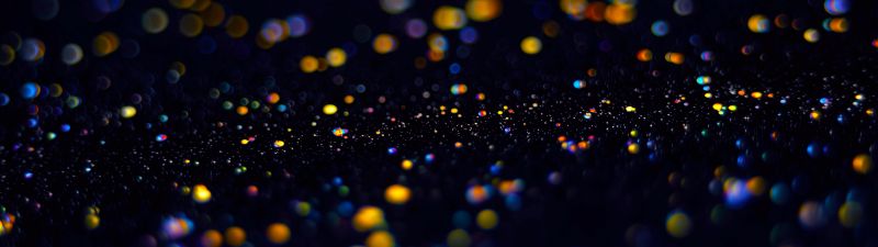 Bokeh, Soap Bubbles, Macro, Dark background, Glitter, Bubbles, Colorful, Dark aesthetic