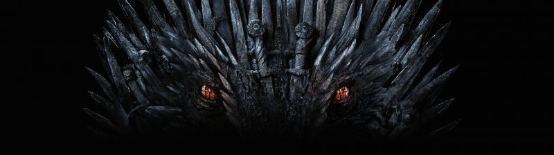 Dragon, Game of Thrones, Black background