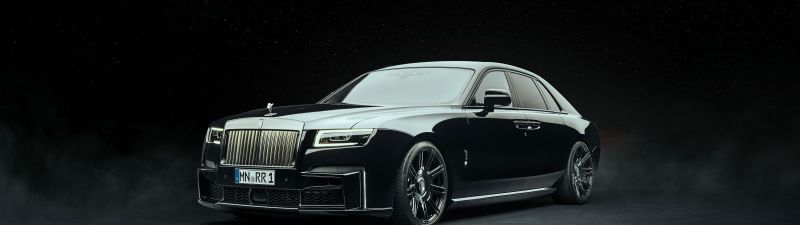 Rolls-Royce Black Badge Ghost, SPOFEC, 2022, Dark background, 5K, 8K