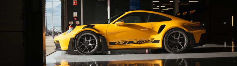 Porsche 911 GT3 RS, Weissach package, 2022, 5K, 8K