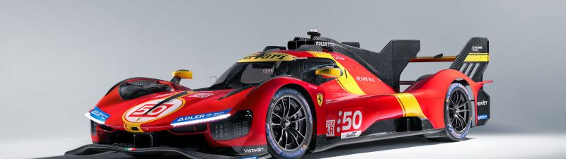 Ferrari 499P, Le Mans Hypercar, Prototype, 2023 World Endurance Championship, 5K, 8K