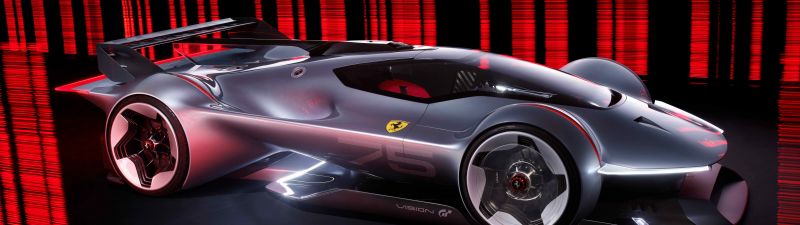 Ferrari Vision Gran Turismo, Concept cars, Hybrid race cars, Gran Turismo 7, 5K, 8K, 10K