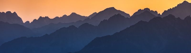 Mountain pass, Col de la Madeleine, Sunrise, France, 5K