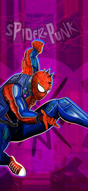 Spider-Punk, Spider-Man: Across the Spider-Verse, Marvel Comics, 2023 Movies, 5K, Spiderman