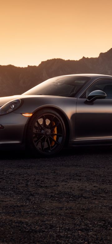 Porsche 911 GT3, Sports cars, Sunset, 5K