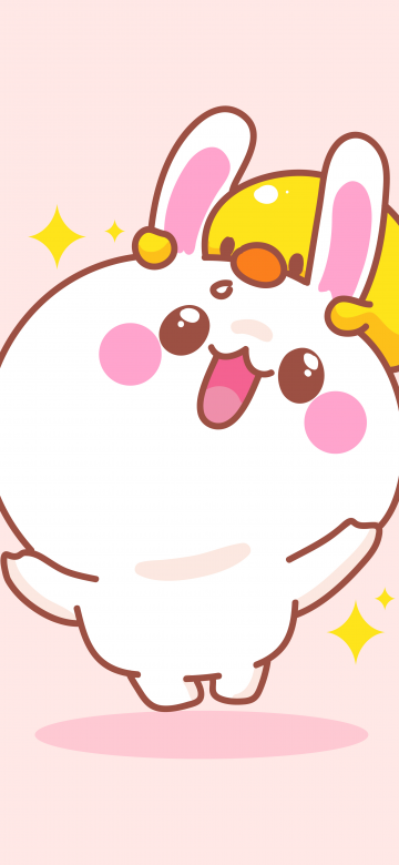 Cute rabbit, Kawaii rabbit, Chicken, Adorable, Happy kawaii, Kawaii cartoon, 5K, 8K