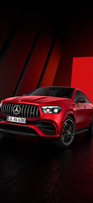 Mercedes-Benz AMG GLE 63 S, Red cars, Coupe, 5K