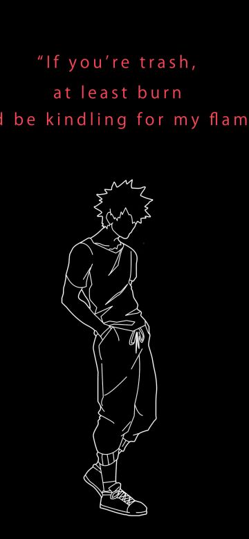 Dabi quotes, Minimalist, My Hero Academia, Black background, 5K, Meme