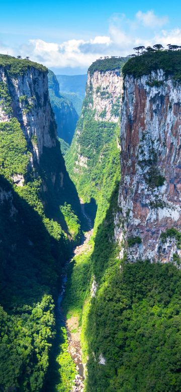 Itaimbezinho, Canyon, Rio Grande do Sul, Brazil, Landscape, Sunny day, Aparados da Serra National Park, 5K