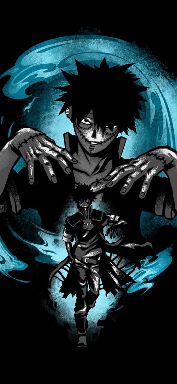 Dabi, 5K, Black background, My Hero Academia