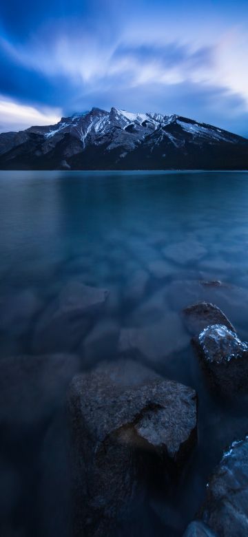 Lake Minnewanka, Banff National Park, Mountains, Landscape, Canada