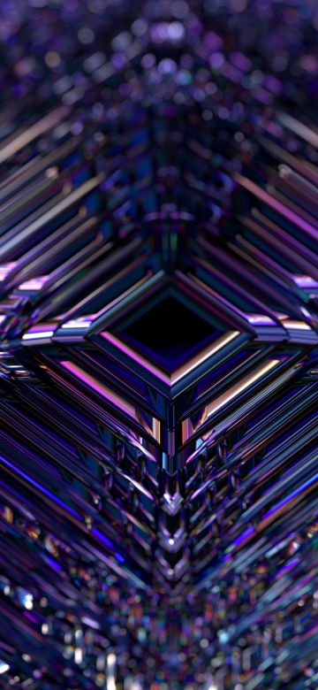 3D background, Psychedelic, Pattern, Symmetric, 5K, Glossy, Macro