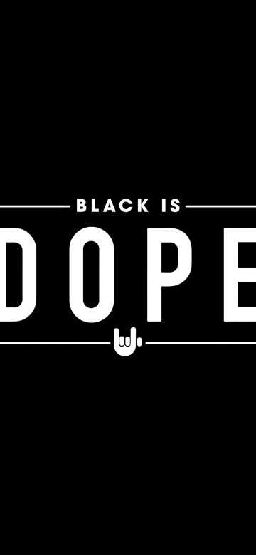 Black is Dope, Black background, Black quotes, 5K, Simple