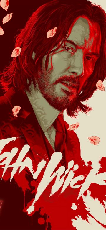 John Wick: Chapter 4, Movie poster, Keanu Reeves as John Wick, 5K, John Wick 4