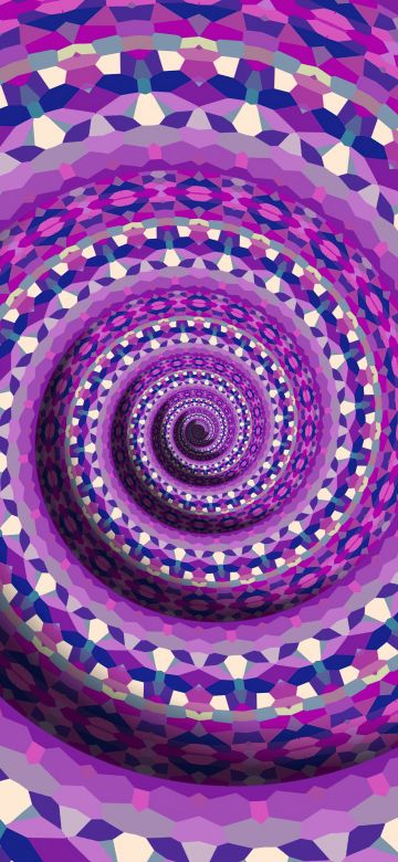 Abstract background, Spiral Mandala, Purple abstract, Boho art