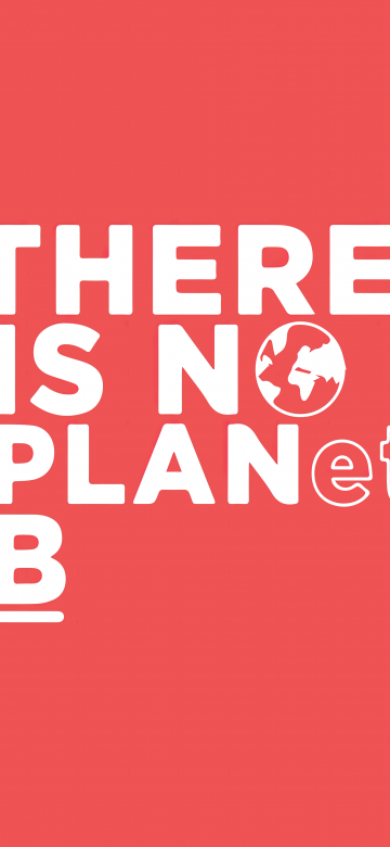 There Is No Planet B, Valentine Red, Red background, 5K, 8K