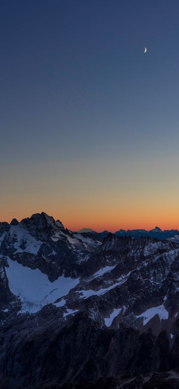 Mountains, Sahale Glacier Campground, North Cascades National Park, Wilderness, Dawn, Sunset, Dusk, Washington