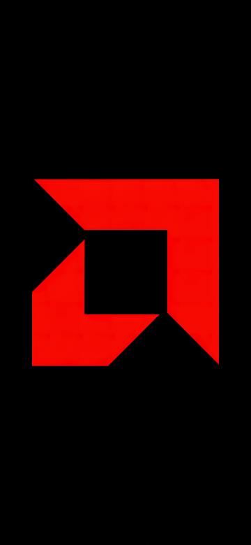 AMD, Minimal logo, Black background, Simple