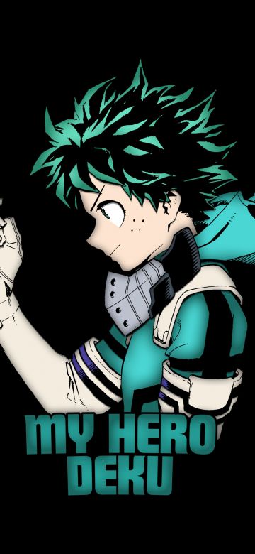 Deku, Izuku Midoriya, My Hero Academia, Gamma, 5K, Black background