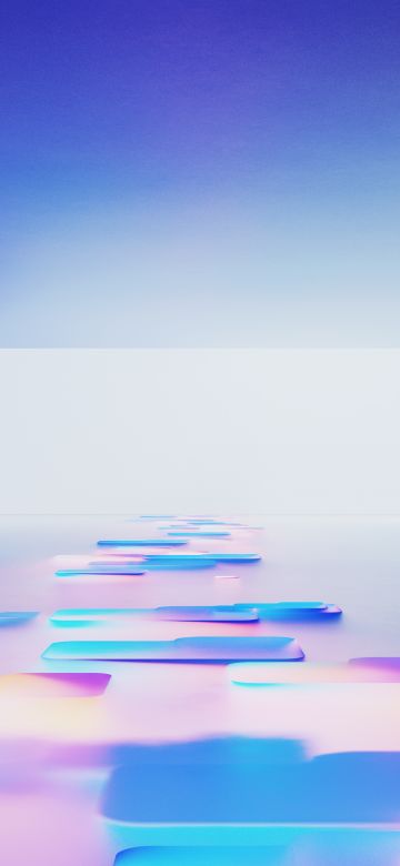 Microsoft Design, Futuristic, 3D background, Blue background, Aesthetic, 5K