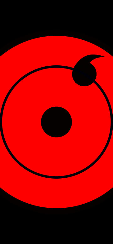 Sharingan, Naruto, Black background, 5K, 8K