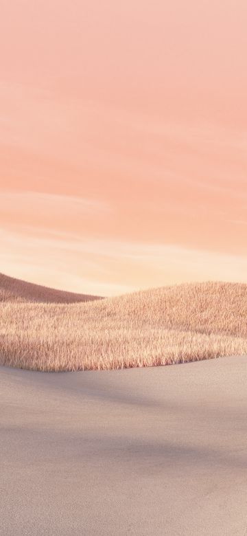 Desert, Aesthetic, Landscape, Microsoft Surface Laptop, Pink sky, 5K, 8K, Stock, Summer