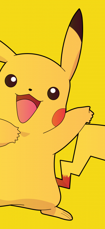 Pikachu, Cartoon, Pokemon, 5K, 8K, Yellow