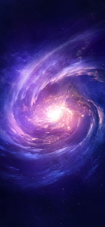 Spiral, Nebula, Galaxy, Purple, Outer space, Infinity