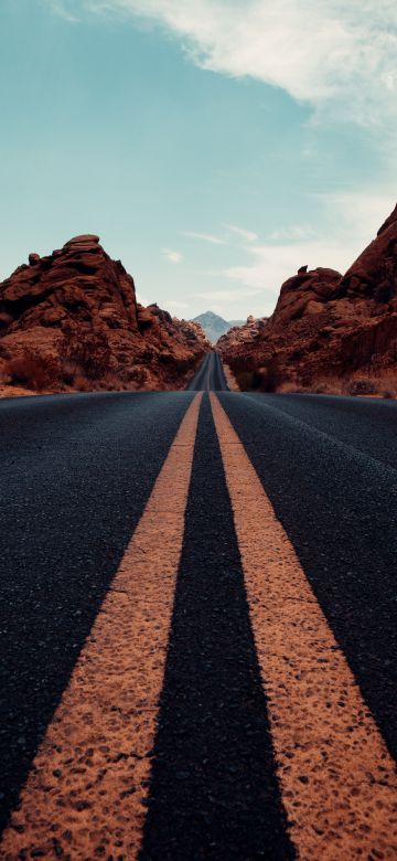 Valley of Fire State Park, Road, Tarmac, Highway, Nevada, Western