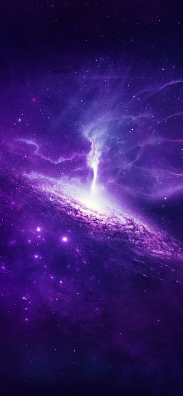 Universe, Spiral, Nebula, Galaxy, Purple, Outer space, Infinity