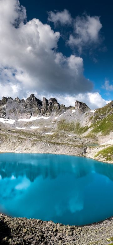 Pizol five lake hike, Alps, Switzerland, Hiking trail, Scenic, Outdoor, 5K, Aqua blue, Summer