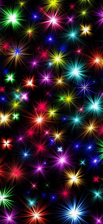 Fireworks, Colorful abstract, Multicolor, 5K