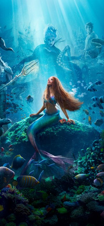 The Little Mermaid, Halle Bailey as Ariel, Disney Princess, 2023 Movies, Disney, 8K, 5K