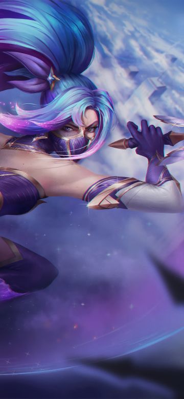 Akali, 5K, League of Legends, Purple aesthetic