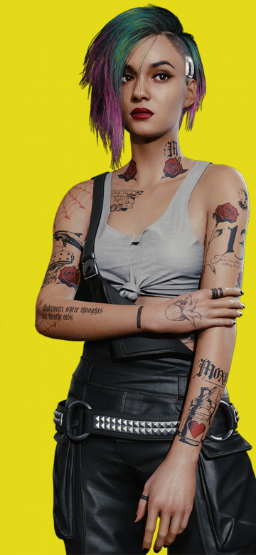 Cyberpunk 2077, Judy Alvarez, Yellow, 5K