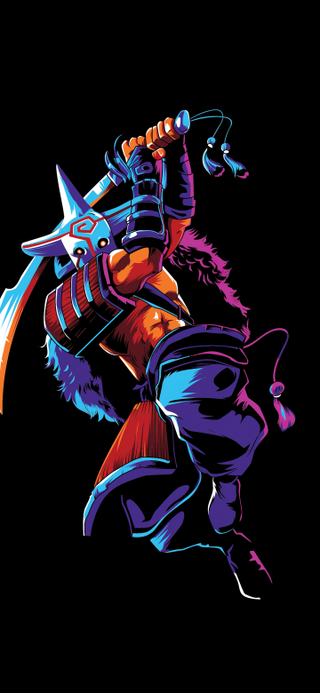 Juggernaut, Dota 2, AMOLED, 5K, 8K, Black background