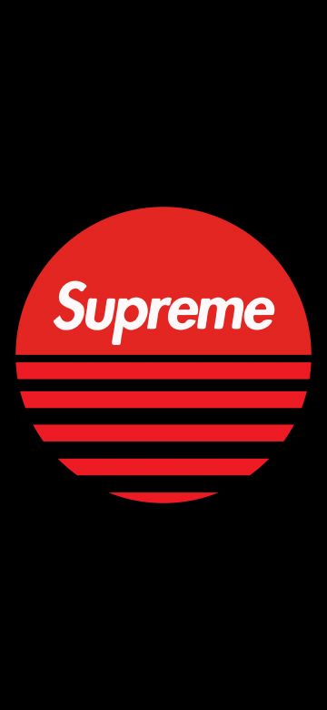 Supreme, Sun, Black background, 5K, 8K, Simple